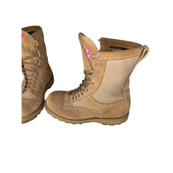 Vibram Soled Army Military Combat Boots Size 10.5 Mid Calf Hot Weather - Picture 4 of 9